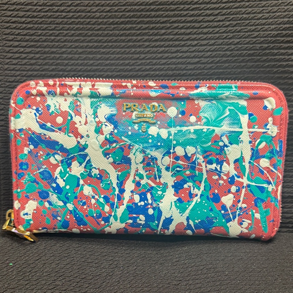 Prada Multicolor Artistic Wallet
